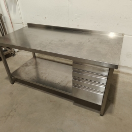 s/s  table with drawers - 170x80x90 cm